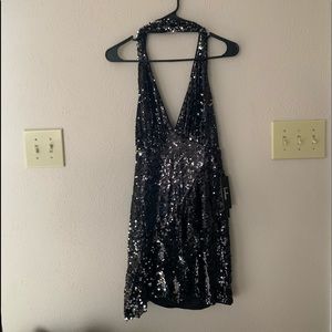 Black sequin dress-Perfect for New Years!